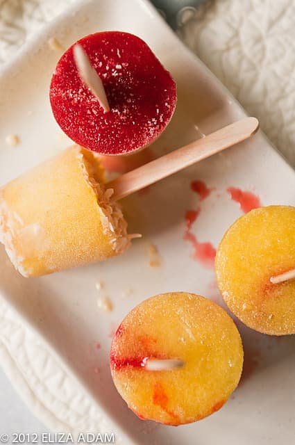 5 Ingredient Coconut Strawberry Ice Pops