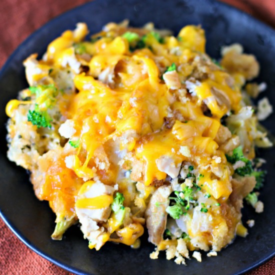 One Pan chicken broccoli bake