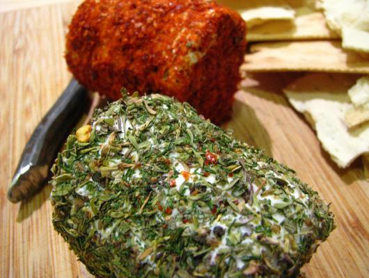 herb and spiced goat cheese