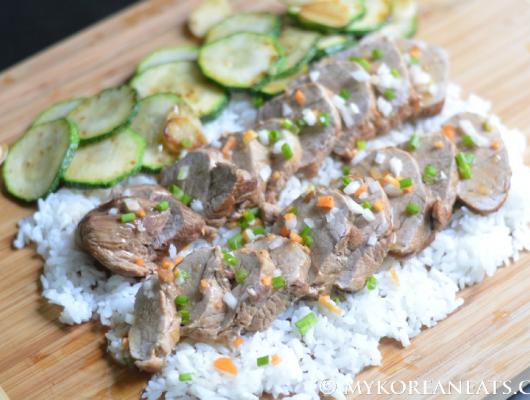 Korean Bossam: Braised and Broiled Pork with Lettuce Wraps