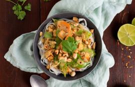 Coconut Curry Tofu Noodle Bowl
