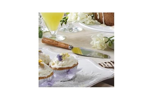 Olive Wood Cake Server