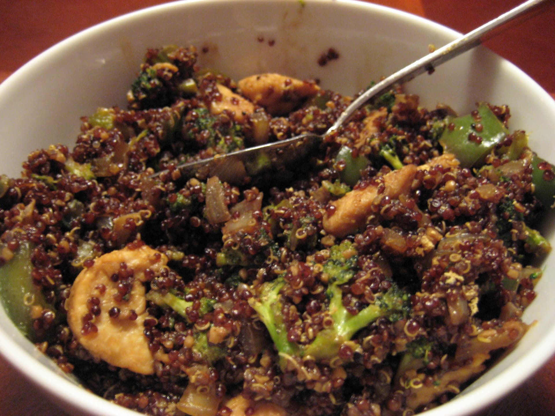 Ginger Chicken and Quinoa Stir Fry