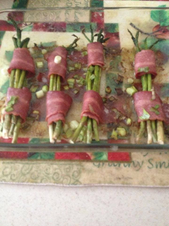Turkey Bacon Wrapped Asparagus