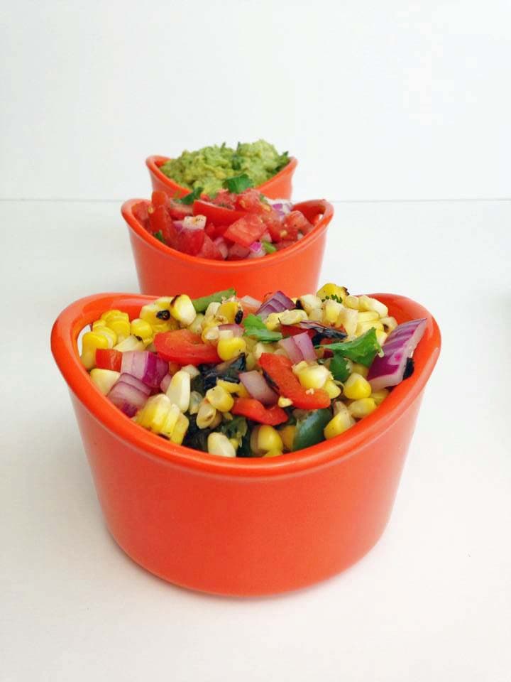 Charred Corn and Pepper Salsa