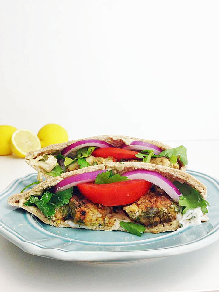 Turkey Kofta Pitas