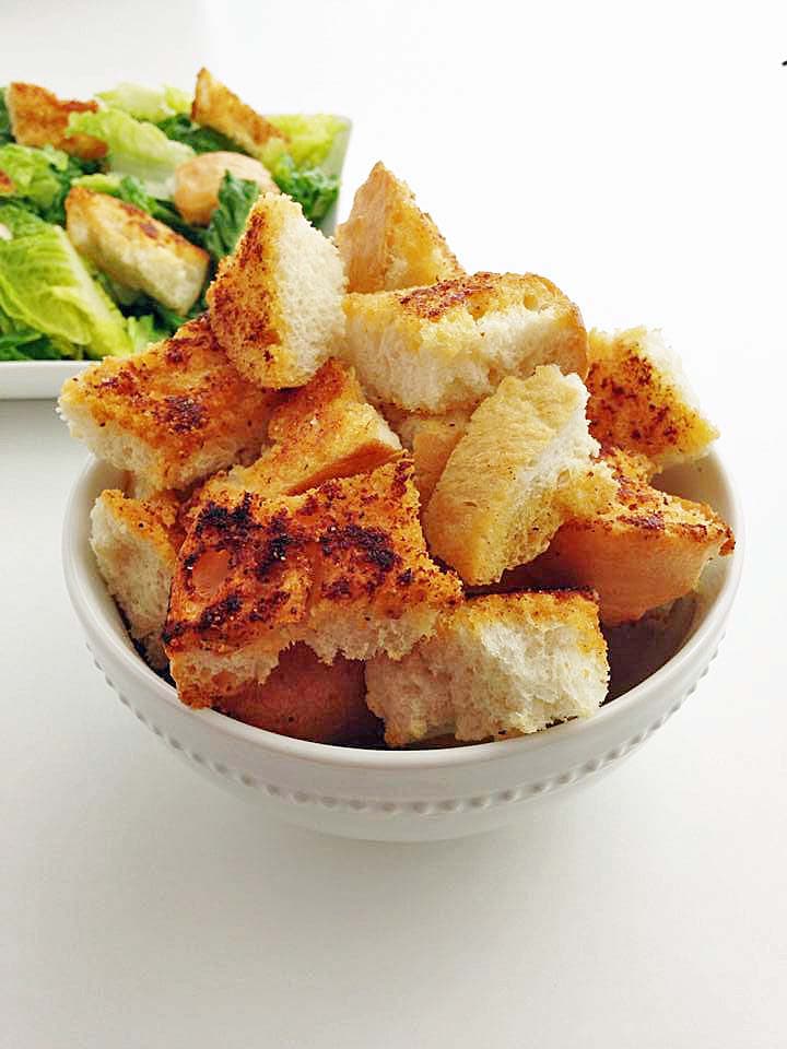 Sourdough Garlic Croutons