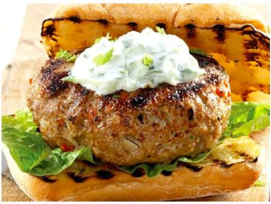 Lamb Burgers With Tzatziki Sauce