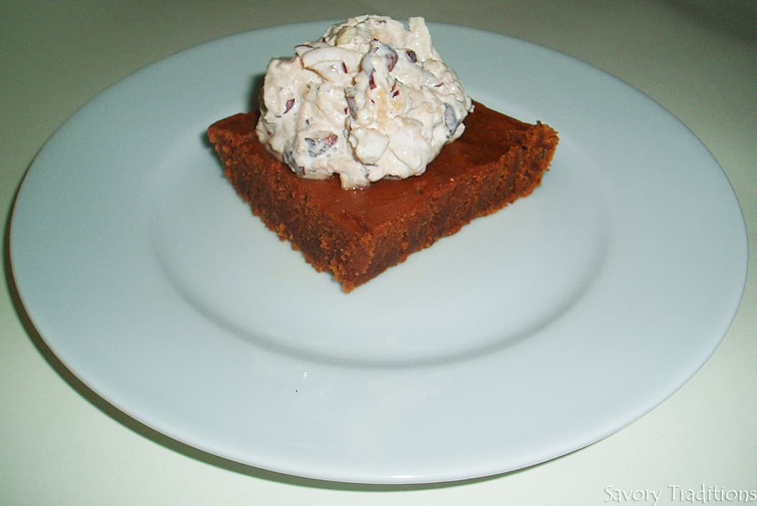Gingerbread Deluxe with Apple Nut Whip