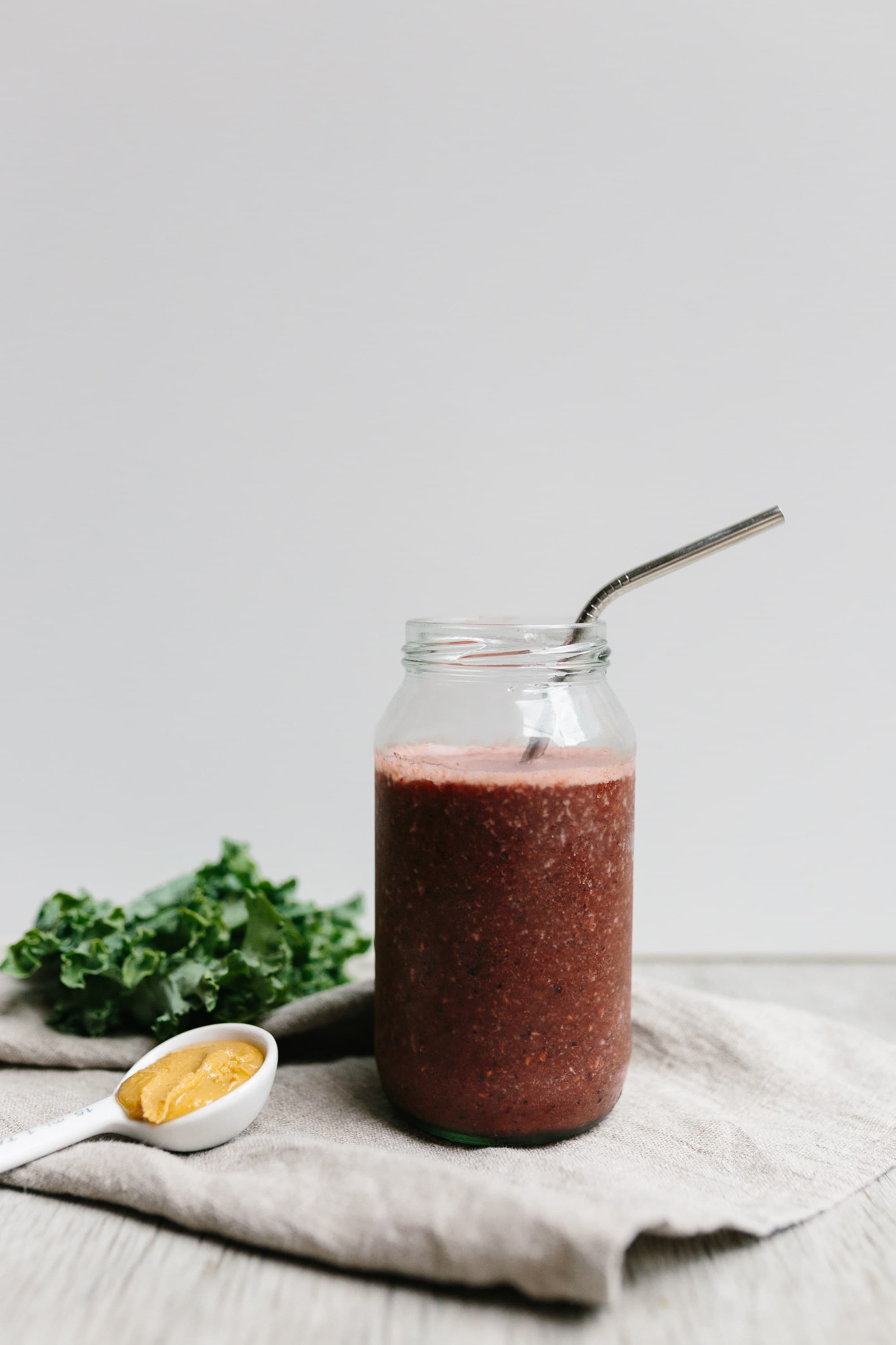 The Ultimate Peanut Butter and Jelly Smoothie