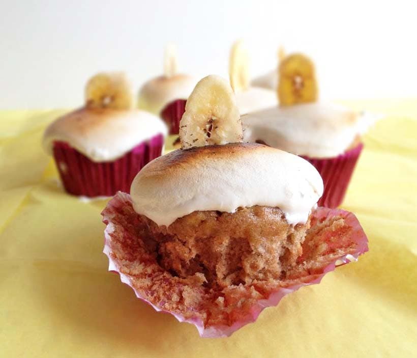 Banana Peanut Butter Cupcakes