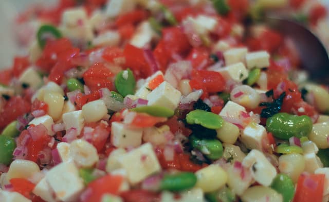 Solerito: Peruvian Fava Bean and Tomato Salad