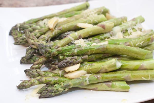 Garlic and Gruyere Roasted Asparagus