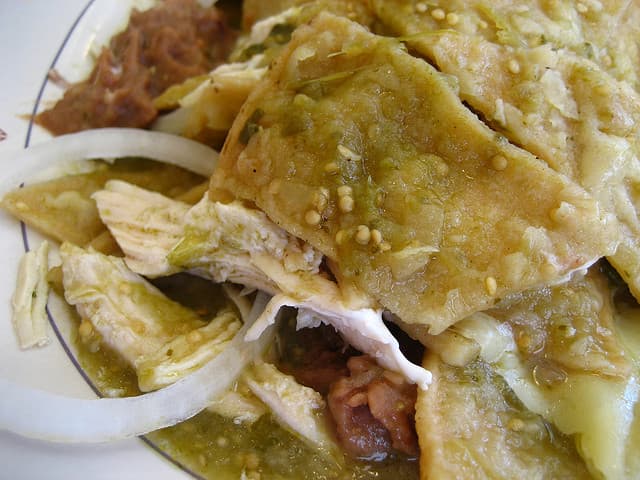 Chicken Chilaquiles With Salsa Verde