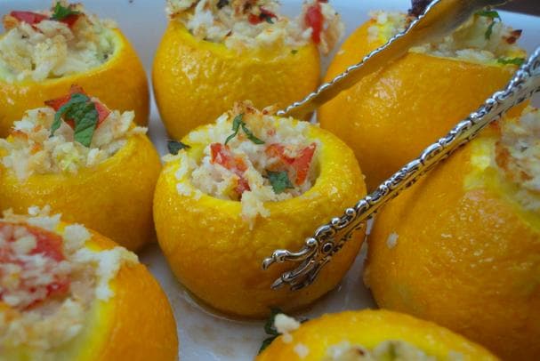 Squash with Feta and Mint