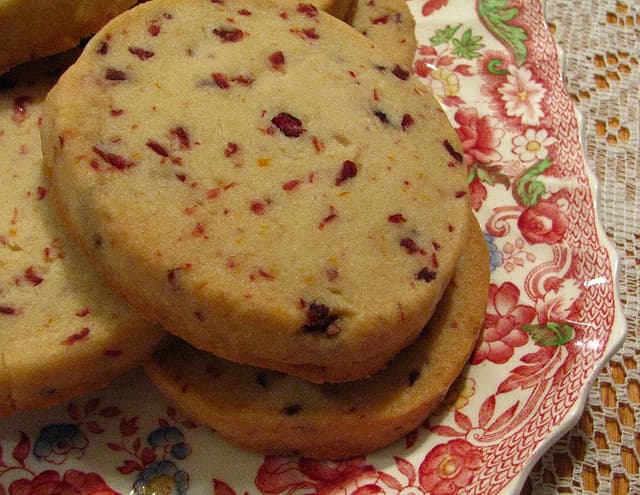 Cranberry Orange Shortbread