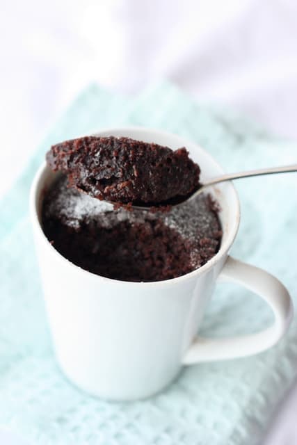 5 Minute Healthy Chocolate Mug Cake 