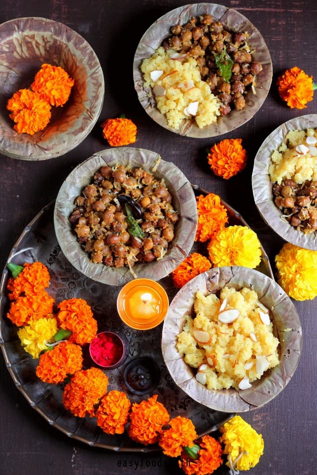 Masala Sundal (Tempered & Stir fried Black Chickpeas)