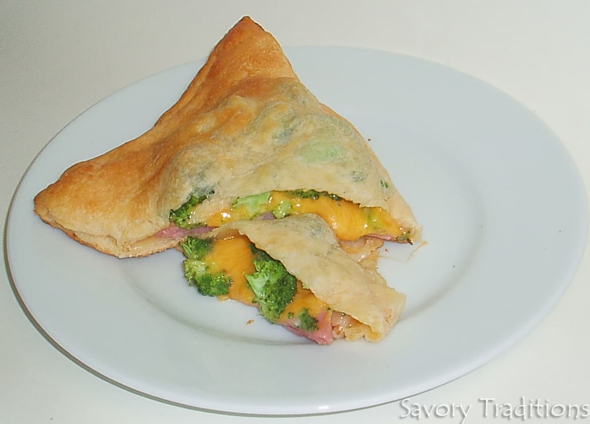 Ham, Cheese, and Broccoli Turnovers