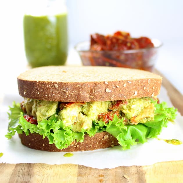 Sprouted Grain Chicken Pesto Sandwich