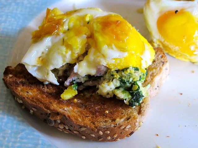Baked Eggs Florentine recipe