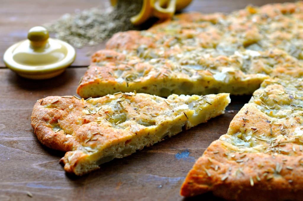 Jerusalem Artichoke Focaccia Flat Bread – flour free