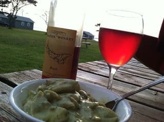 Island Haddock simmered in a spicey green curry sauce, inspired by P.E.I.