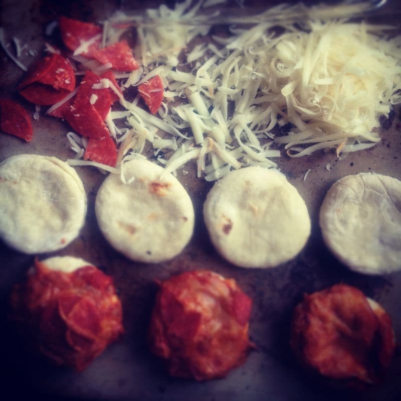 Perfectly pleasing; party pizza bites