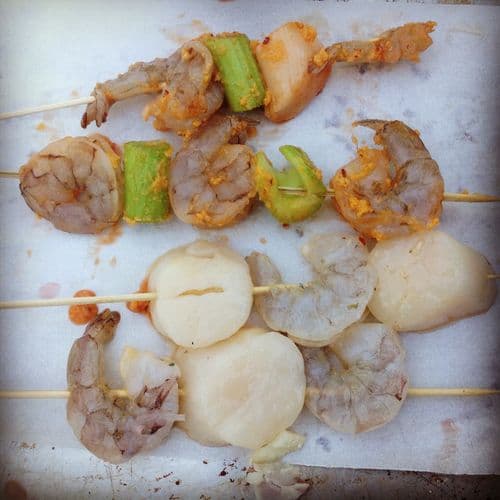 Shrimp & Scallop Skewers (some call them kabobs)