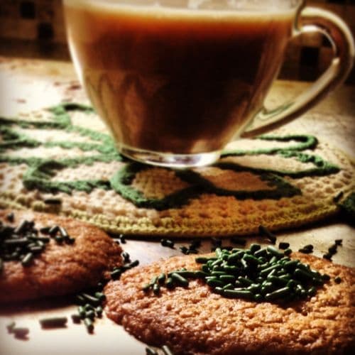 There ain't no malarkey about these; Irish Coffee and Cookies