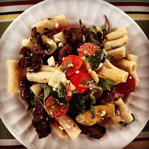 Mostaccioli, a refreshing twist on Pasta Salad