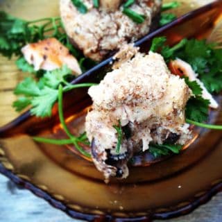 Axler's Smoked Salmon Mushroom Caps