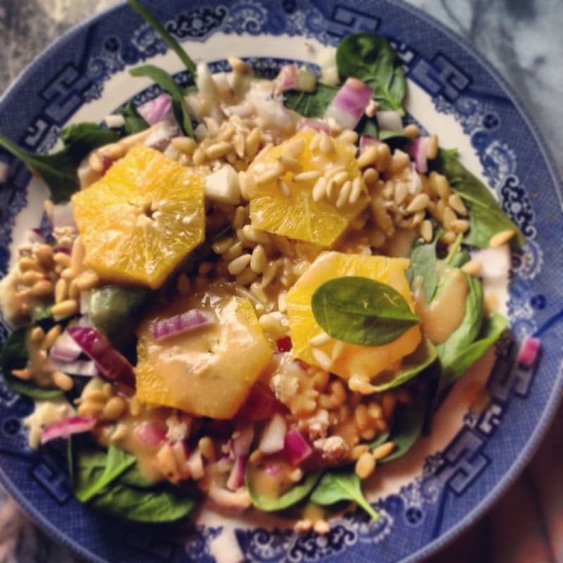 Orange, Fennel and Spinach Salad