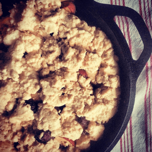 TWD: Johnny Cake Cobbler, with a dash of cranberries