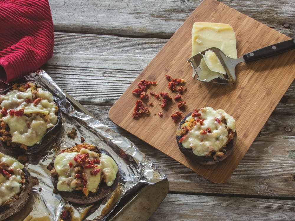 Turkey-Stuffed Portabella Mushrooms