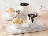 Fancy fudge pots will dazzle your dinner guests