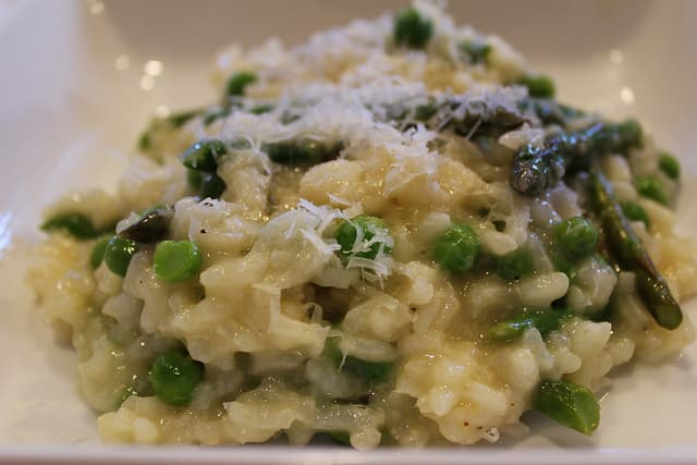 Spring Pea and Asparagus Risotto