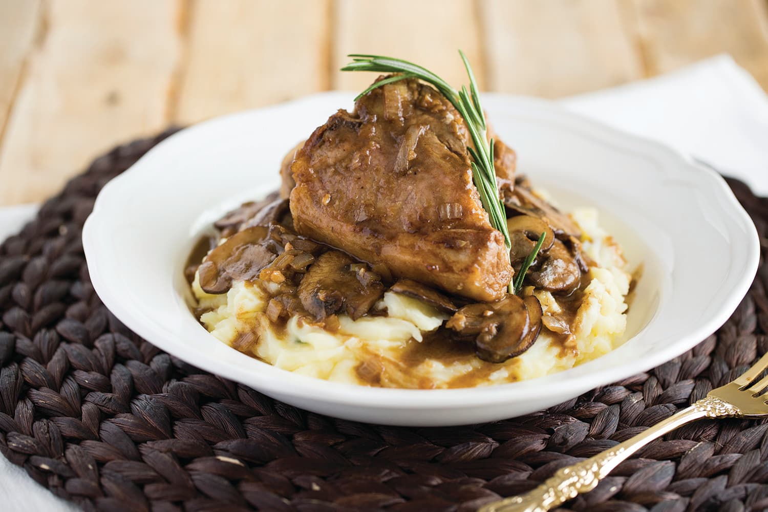 Lamb Loin Chops with Mushroom Marsala Sauce