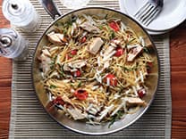 Spaghetti with Balsamic Chicken