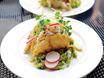 Dungeness Crab Tacos with Radishes