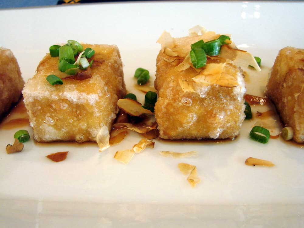 Agedashi-dofu (Japanese fried tofu)