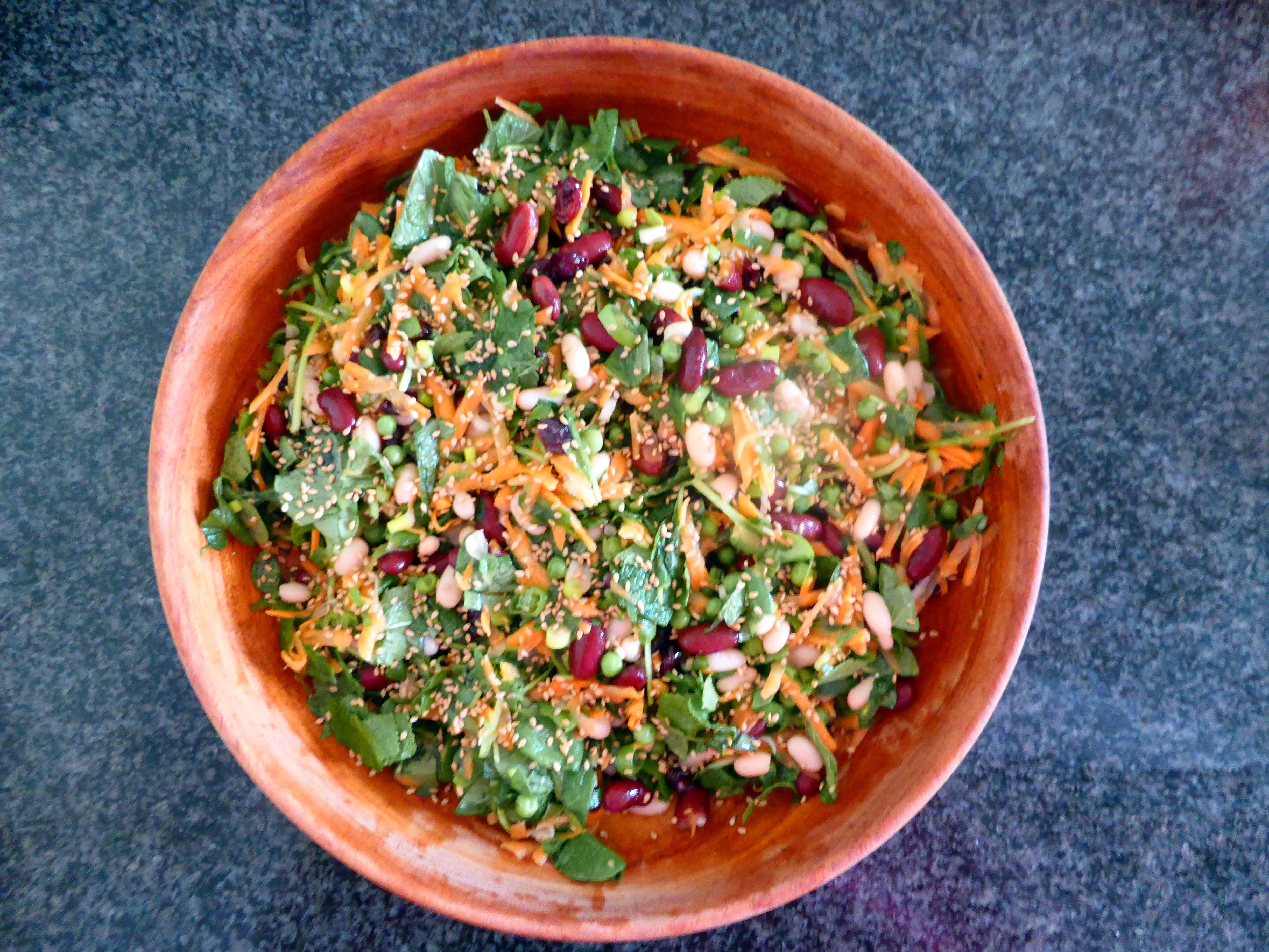 Bean Salad with Mint Dressing