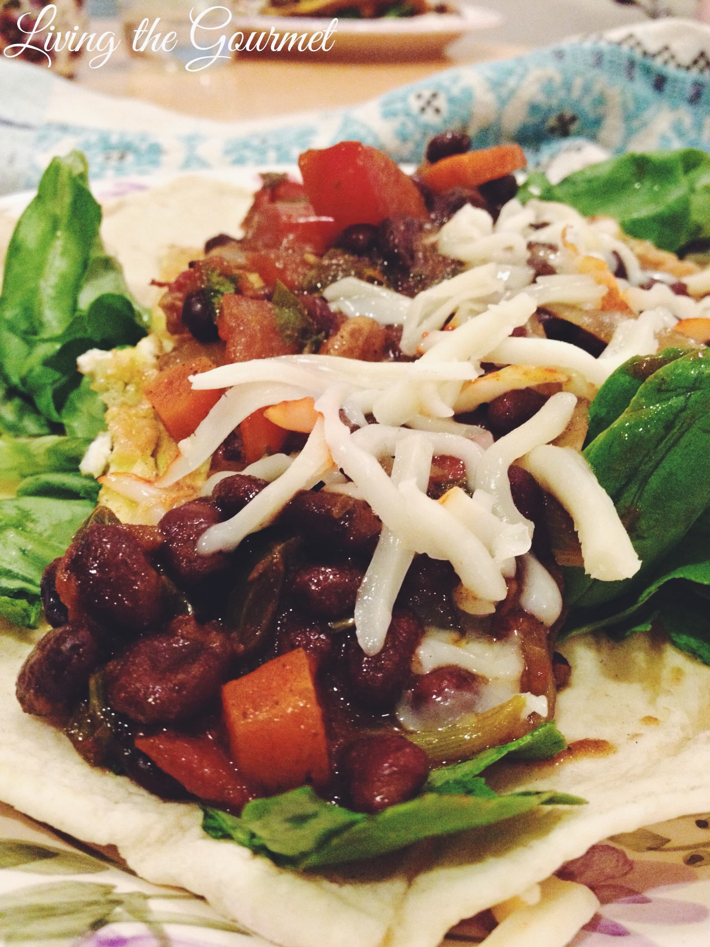 Black Bean and Eggs Wrap