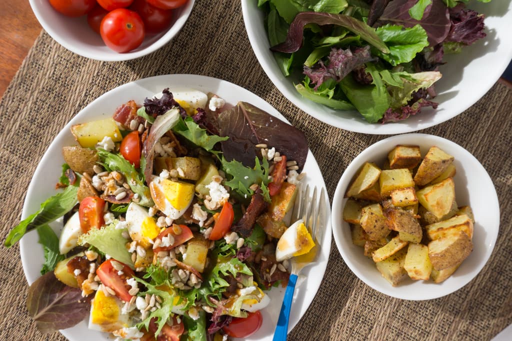 Breakfast Salad with Eggs + Potatoes