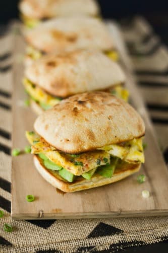 Frittata "Brinner" Sandwiches - Southwest Style