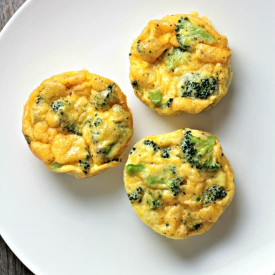 Broccoli Cheddar Egg Cups