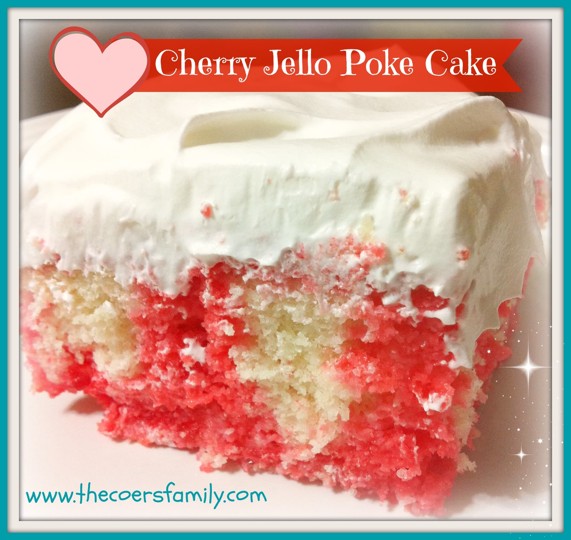 Cherry Jello Poke Cake