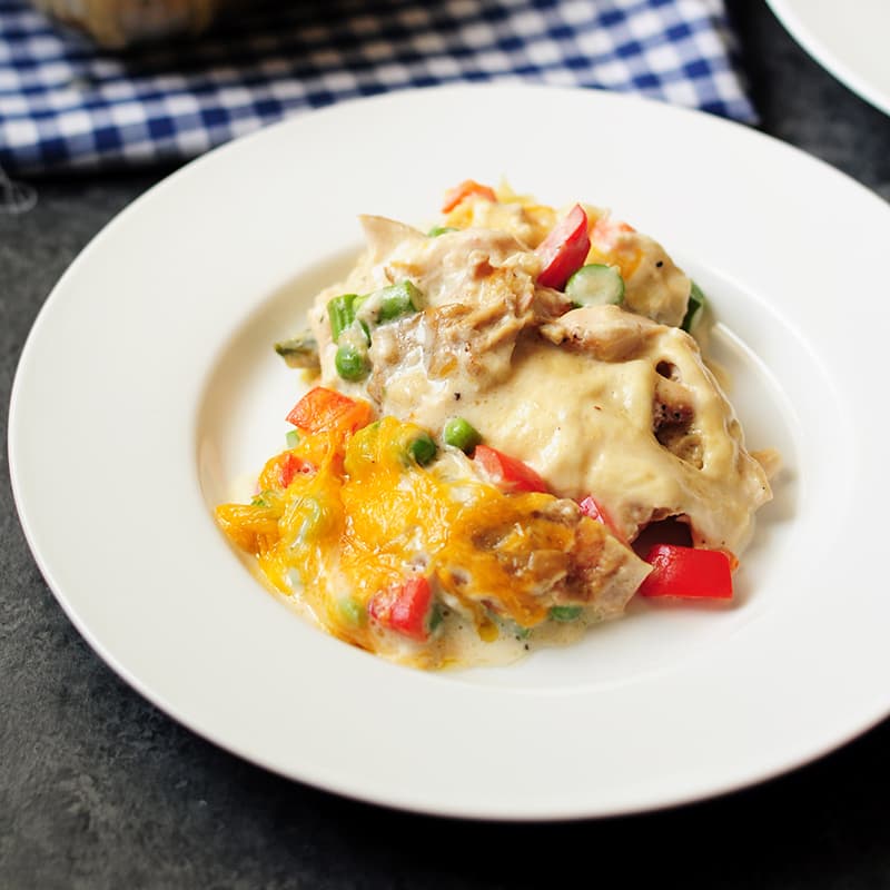 Chicken Primavera Crescent Bake