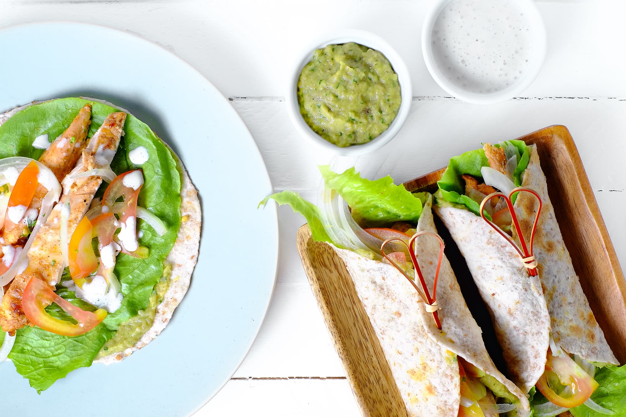 Chicken Tandoori and Moutabelle Wraps