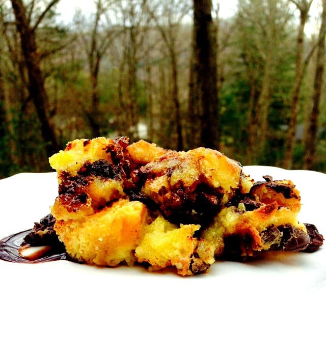 chocolate chip bread pudding